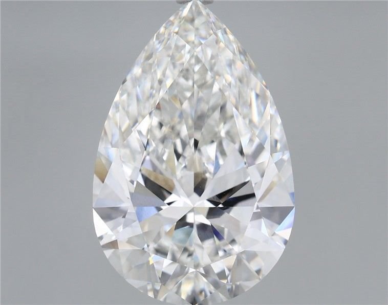 10.08ct F VVS2 Rare Carat Ideal Cut Pear Lab Grown Diamond