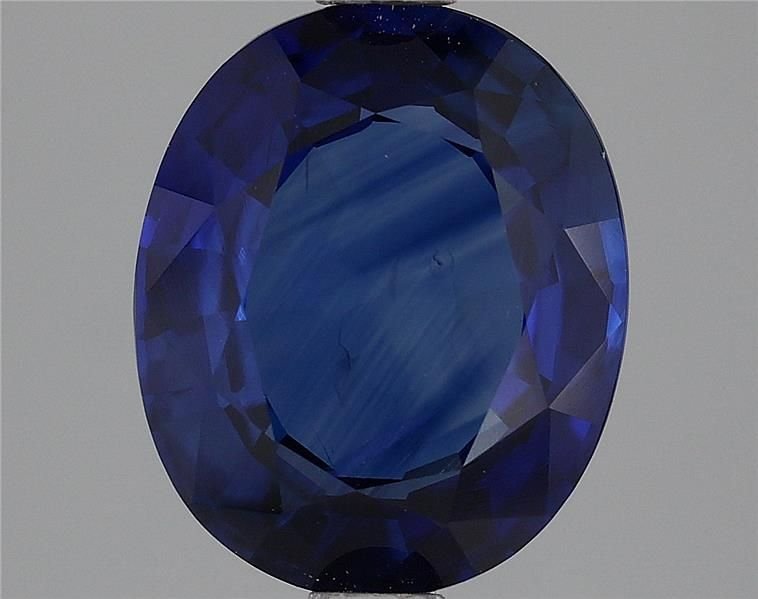 3.20 Carat Blue Oval Sapphire