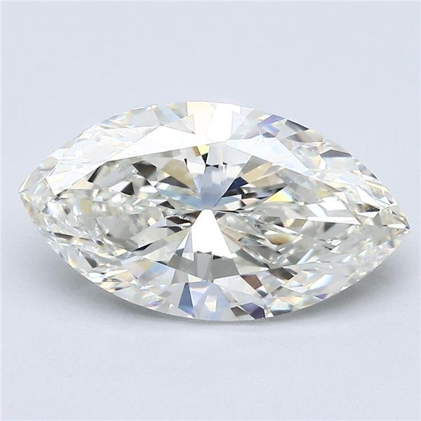 3.01ct J SI1 Very Good Cut Marquise Diamond