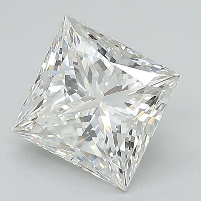 1.58ct F VVS2 Rare Carat Ideal Cut Princess Lab Grown Diamond