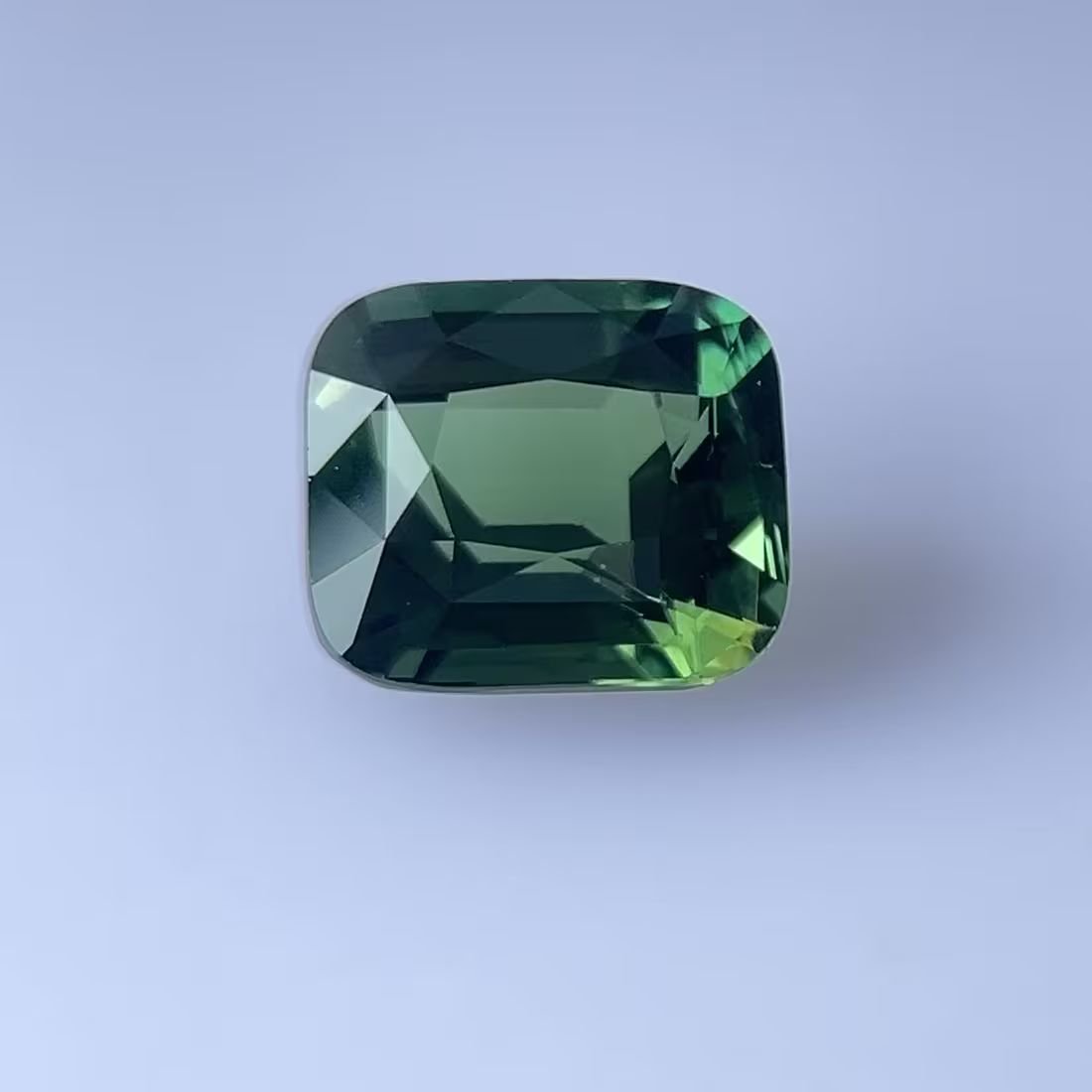 5.11 Carat Vivid Green Cushion Sapphire