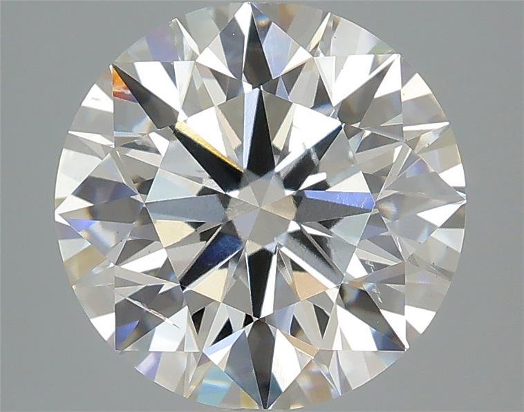 3.74ct F SI1 Rare Carat Ideal Cut Round Lab Grown Diamond