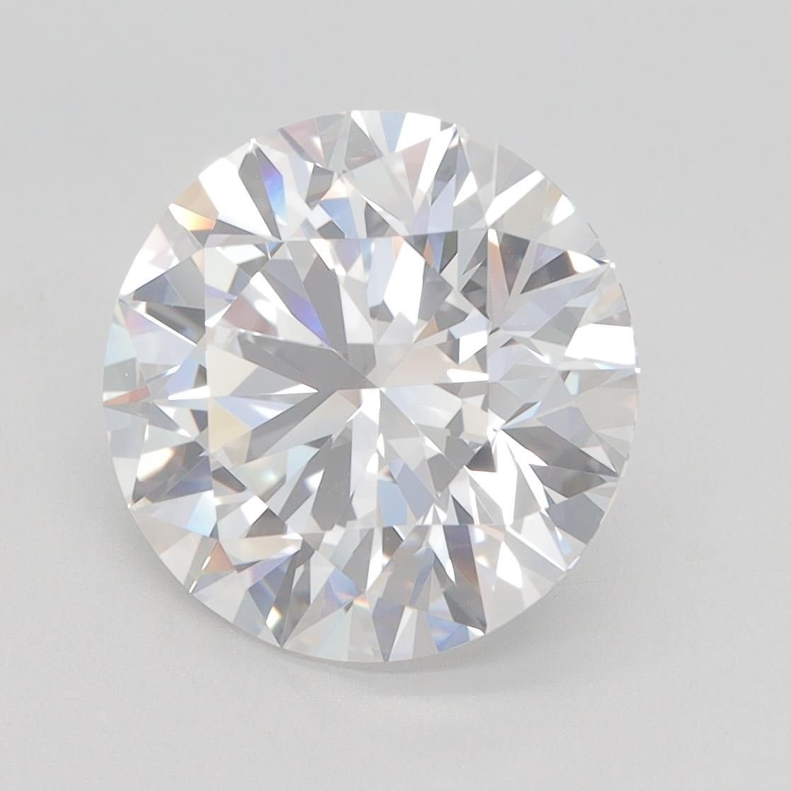 4.04ct F VVS1 Rare Carat Ideal Cut Round Lab Grown Diamond