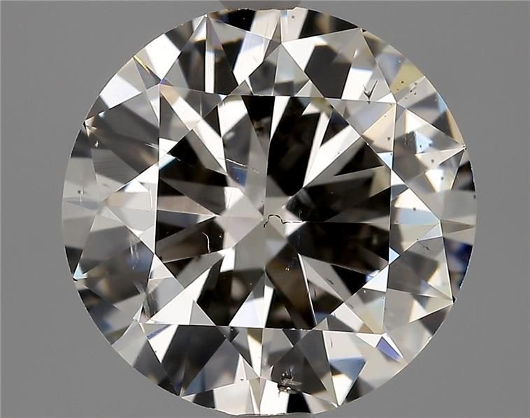 2.82ct J SI1 Good Cut Round Diamond