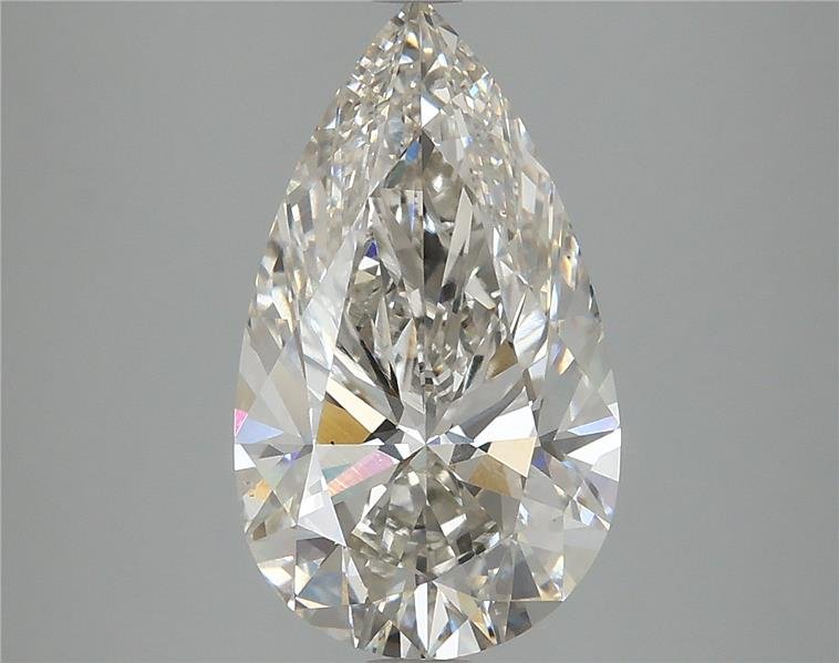 3.97ct H VS2 Rare Carat Ideal Cut Pear Lab Grown Diamond