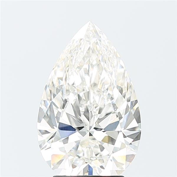 3.27ct H VS1 Rare Carat Ideal Cut Pear Lab Grown Diamond